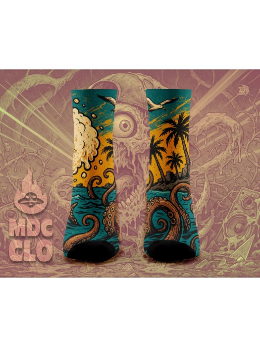 Sea You in Hell – дизайнерски чорапи от MadColors, част от серията Stay Weird